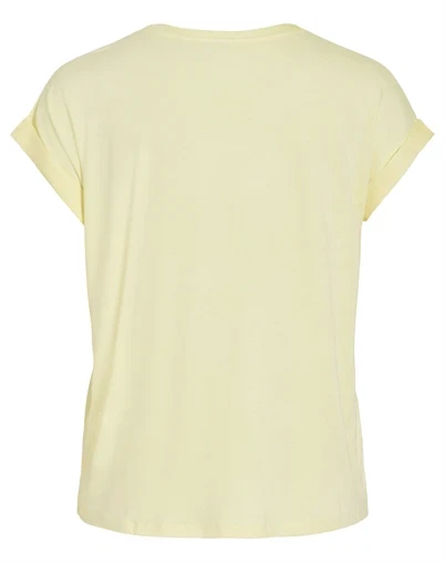 Vila - VIEllette Satin Bluse - Pastel Yellow